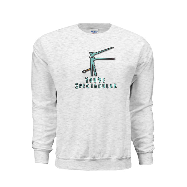 You’re Spectacular women’s health graphic shirt and crewneck with speculum design