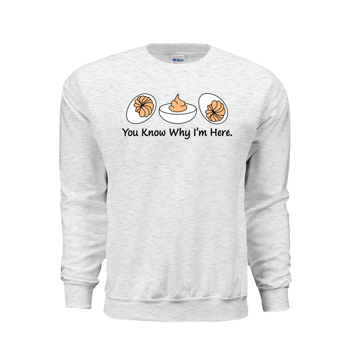 Deviled Eggs Thanksgiving graphic shirt and crewneck with funny holiday design