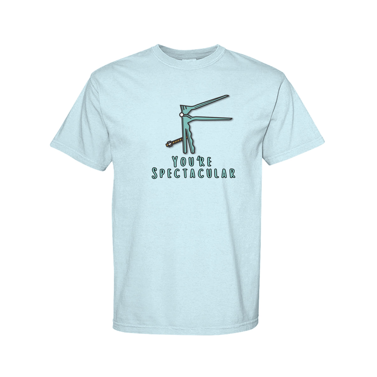 You’re Spectacular women’s health graphic shirt and crewneck with speculum design